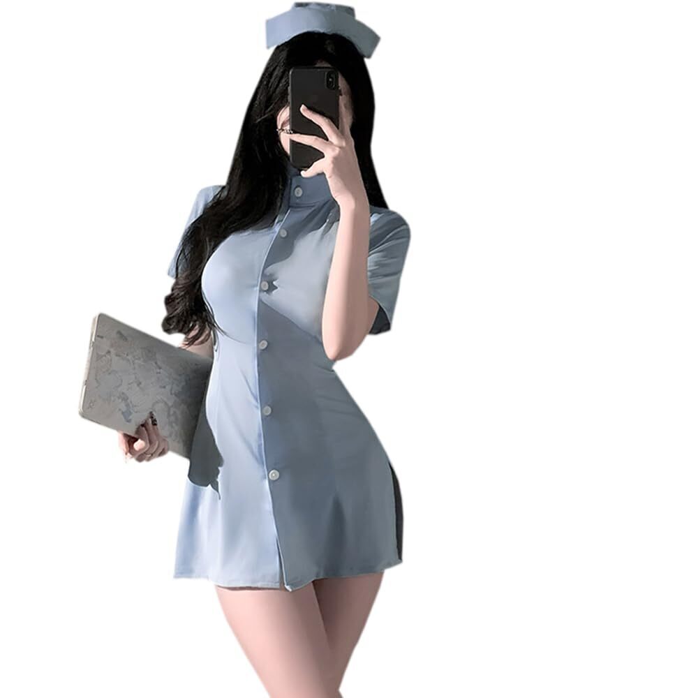 2248 sexy nurse lingerie Dress costume outfit Uniform Cosplay Anime Short